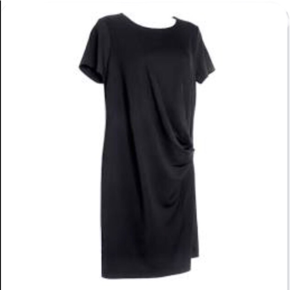 Banana Republic short sleeve draped front dress